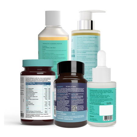 Hk Vitals Hairfall Solution Kit Stage 3 | Hair Multivitamin (60 Cap) | Hair Growth(30ml)