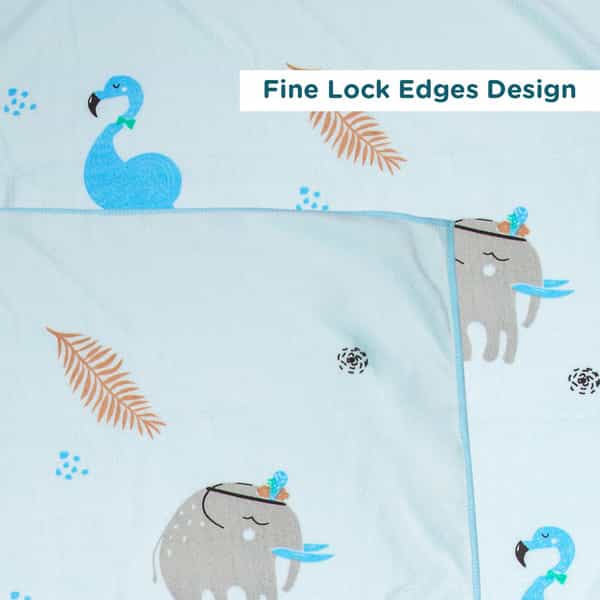 Meemee Cotton 2000 Gsm Bath Towel (Blue)