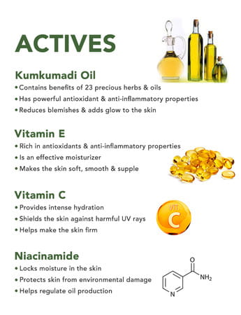 Skivia Kumkumadi Spot Corrector Cream With Liquorice Extract & Vitamin C - 50G|Helps Fade Dark Spots
