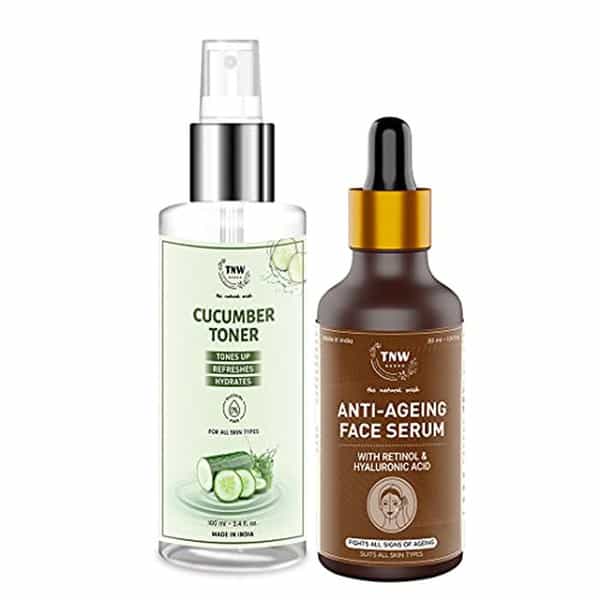 Tnw The Natural Wash Anti Ageing Serum (30Ml) And Cucumber Toner (100Ml)