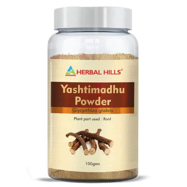Herbal Hills Yashtimadhu Powder - 100 Gms - Pack Of 5 - Jeshthamadh Powder