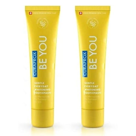 Curaprox Gentle Everyday Whitening Toothpaste (Grapefruit) 60ml X Pack Of 2 Toothpaste