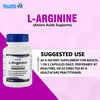 Healthvit L-Arginine 1000mg Pre-Workout & Essential Amino Acid - 60 Tablets
