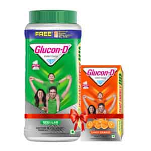 Glucon-d Regular With 3 Benefits Of Energy | Recovery | And Immunity | 1 Kg ( Get 300g Tangy Orange)