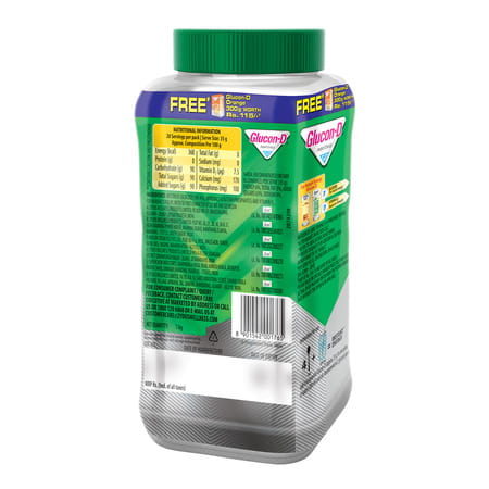 Glucon-D Regular With 3 Benefits Of Energy | Recovery | And Immunity | 1 Kg ( Get 300g Tangy Orange)