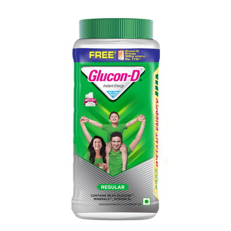Glucon-D Regular With 3 Benefits Of Energy | Recovery | And Immunity | 1 Kg ( Get 300g Tangy Orange)