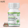 Inlife Neem Oil 350Mg With Peppermint Oil 150Mg For Digestive Health & Skin - 60 Vegetarian Capsules
