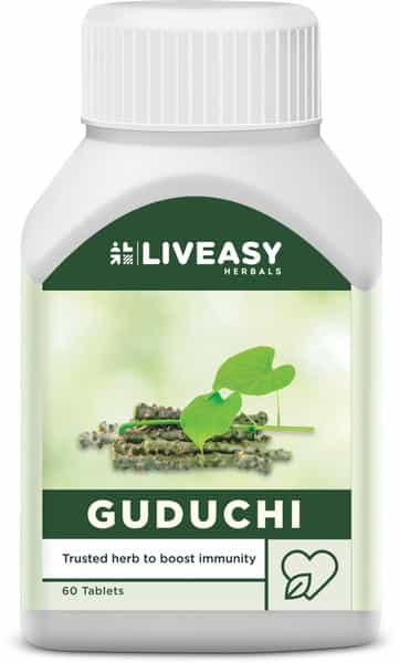Liveasy Herbals Guduchi 250Mg Bottle Of 60 Tablets
