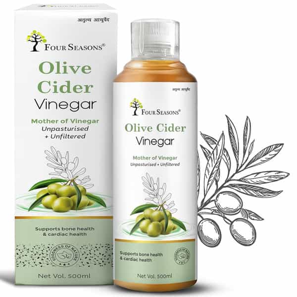Four Seasons Olive Cider Vinegar 500Ml | Zaitoon Ka Sirka | Daily Dose Of Wellness - Pure & Natural