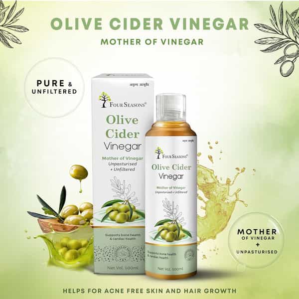 Four Seasons Olive Cider Vinegar 500Ml | Zaitoon Ka Sirka | Daily Dose Of Wellness - Pure & Natural