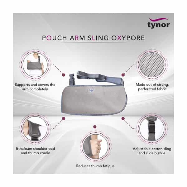 Oac Pouch Arm Sling Oxypore - Grey - Xl - 1 Unit