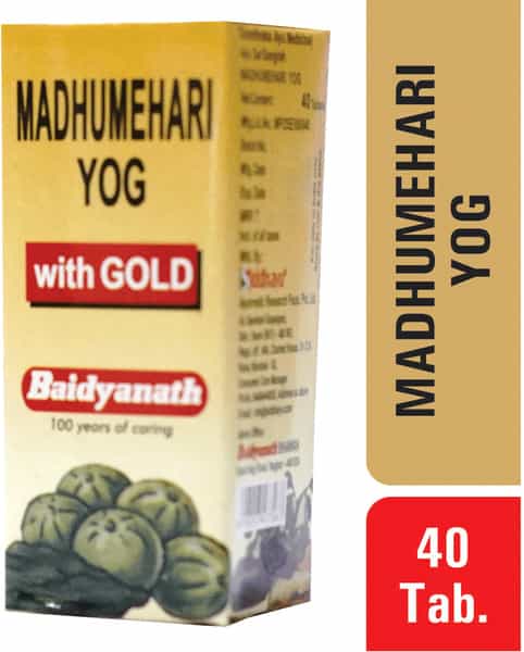 Baidyanath Asli Ayurved Madhumehari Yog With Gold - 40 Tablets
