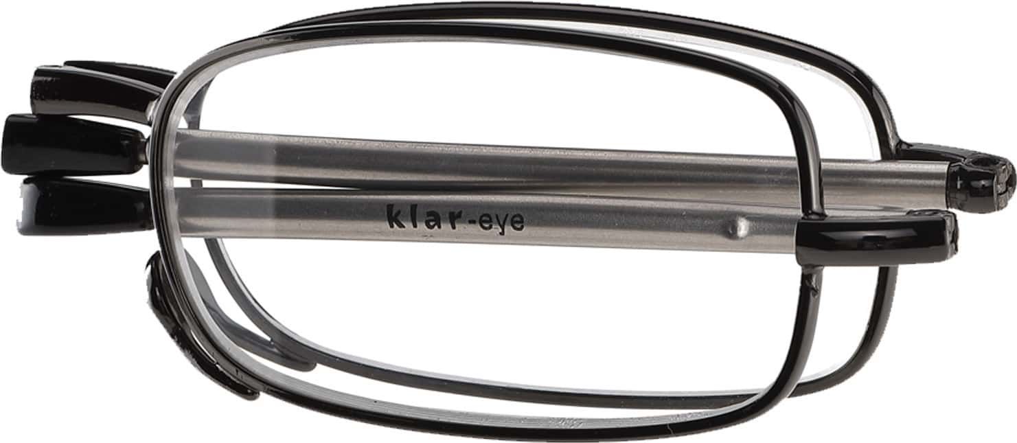 Klar Eye Folding Power Pocket Reading Glasses Men And Women Powers +0.75 To +3.50+2.50 Power Gun