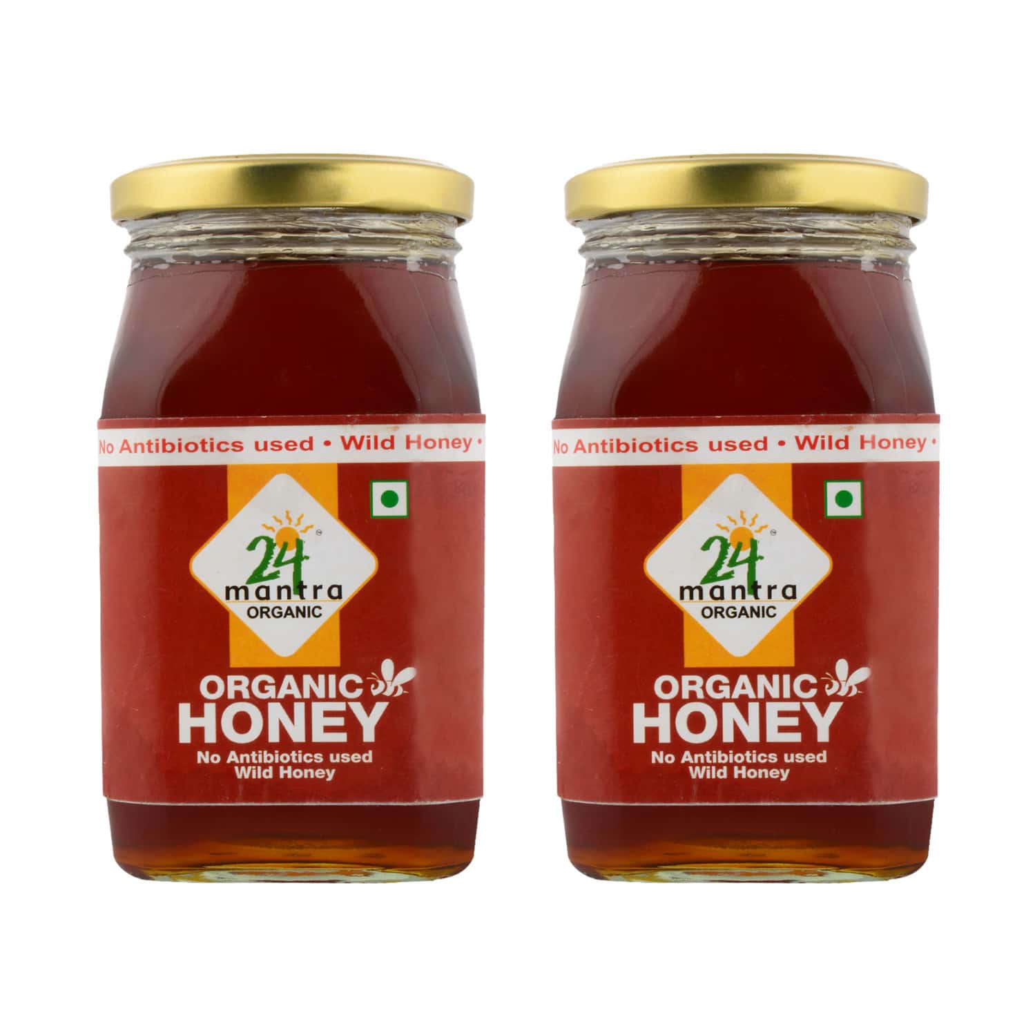 24 Mantra Organic_himalayan Multiflower Honey 500gm | Pack Of 2