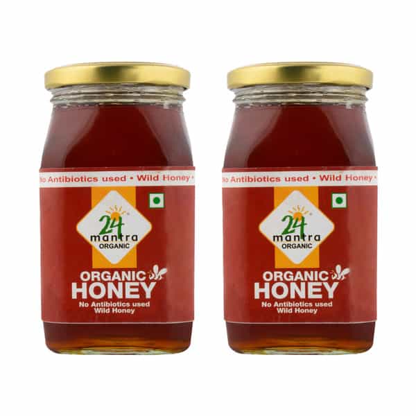 24 Mantra Organic_himalayan Multiflower Honey 500Gm | Pack Of 2