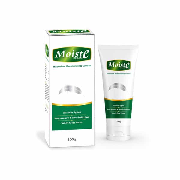 Moiste Aloe Vera Intensive Moisturizing Cream For All Skin Types - Tube (Pack Of 3)