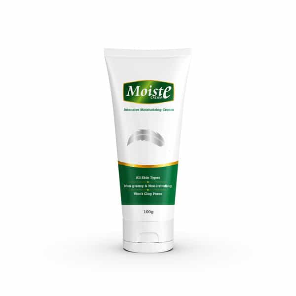 Moiste Aloe Vera Intensive Moisturizing Cream For All Skin Types - Tube (Pack Of 3)