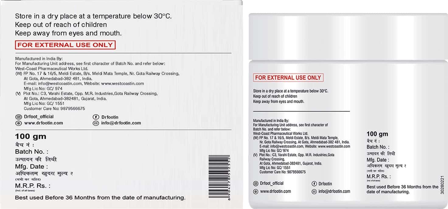 Buy DR FOOT DIABETIC NEUROPATHY FOOT CREAM LARGININE & DIMETHICONE