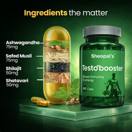Sheopal'S Testo Booster Supplement Capsules - 60 Capsules