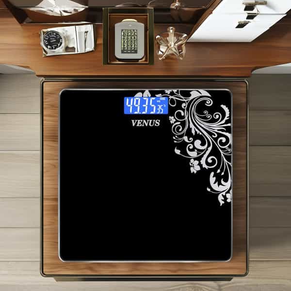 Venus (India) Electronic Digital Personal Bathroom Weight Machine | Upto 180Kg | Eps-6399-New-Green