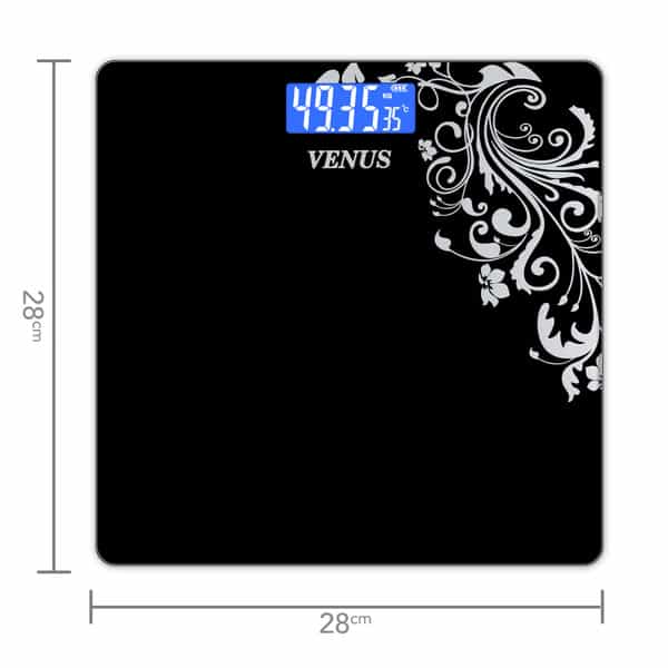Venus (India) Electronic Digital Personal Bathroom Weight Machine | Upto 180Kg | Eps-6399-New-Green