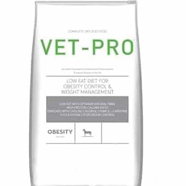 Vet Pro Low Fat Dry Dog Food For Obesity Control And Weight Management | 3Kg