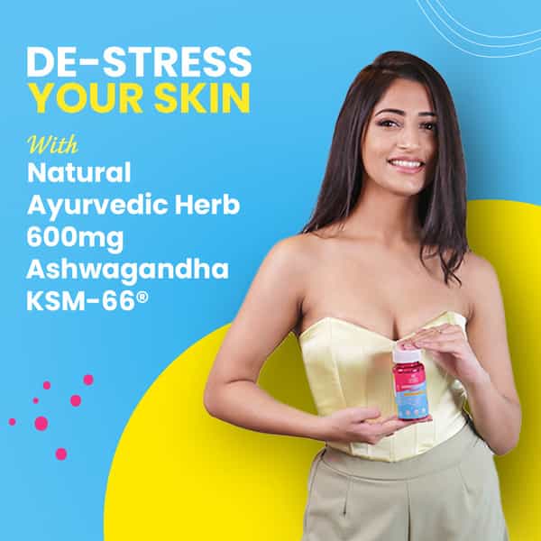 Chicnutrix Ashwagandha Ksm-66|600Mg + 5% Withanolides |Skin De-Stress|60 Caps