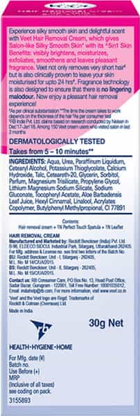 Veet Hair Removal Cream For Sensitive Skin Body And Legs 30Gm