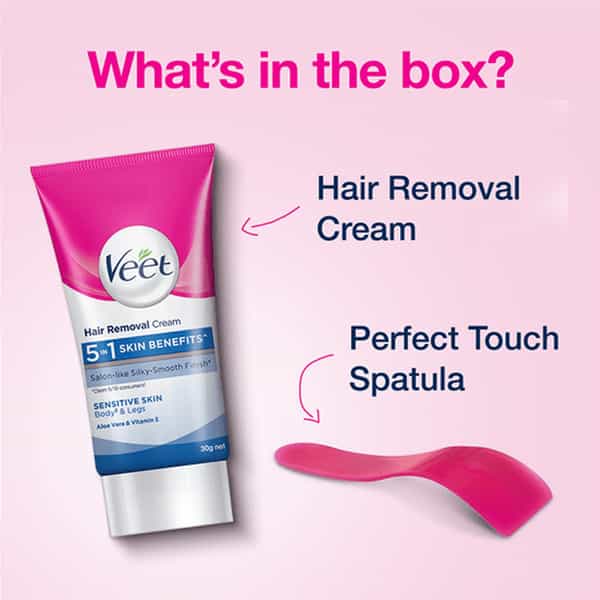 Veet Hair Removal Cream For Sensitive Skin Body And Legs 30Gm