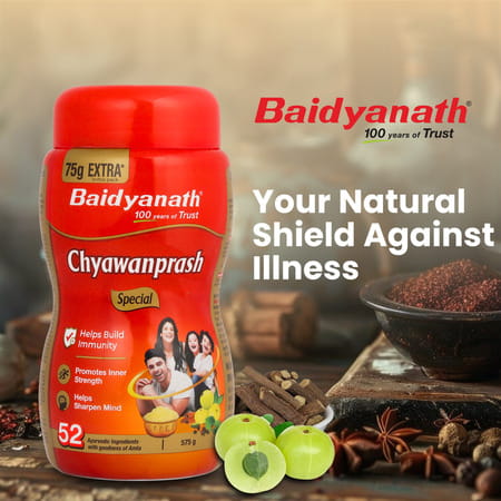 Baidyanath Chyawanprash Special | Ayurvedic Immunity Booster | 500g With 75g Extra
