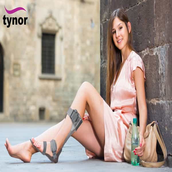 Tynor Foot Drop Splint With Liner Grey Right Large 1 Unit
