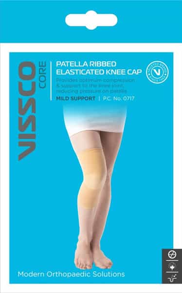 Vissco Patella Ribbed Elasticated Knee Cap Large
