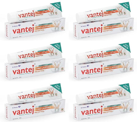 Vantej Tooth Sensitivity Toothpaste | White - 100g X Pack Of 6