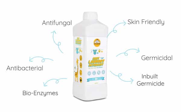 Tiffy & Toffee Baby Laundary Detergent - 1000 Ml Plant Based