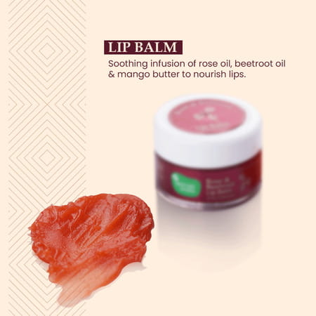 Mother Sparsh Rose & Beetroot Lip Balm For Dry & Chapped Lips -10 Gm