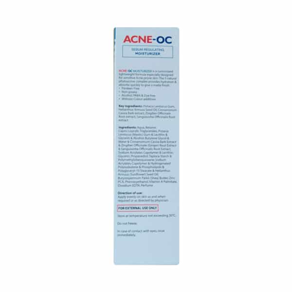 Acne Oc Sebum Regulating Moisturizer | Tube | 75 Gm