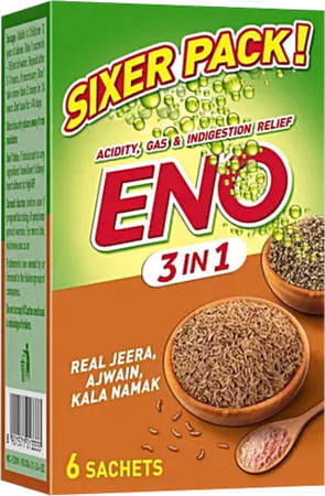 Eno 3 In 1-jeera Ajwain Kalanamak Powder 6 X 5 G