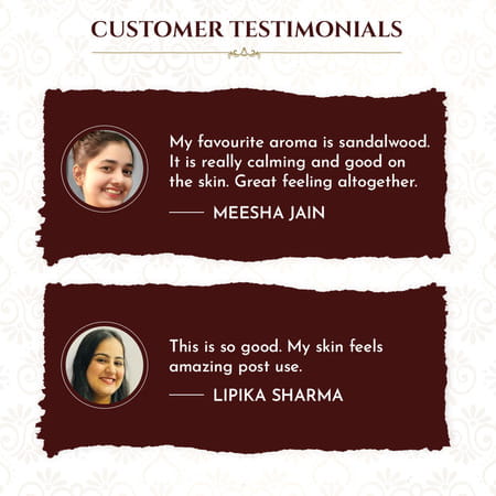 Khadi Essentials Sandalwood Herbal Handmade Soap For Clear & Healthy Skin - 100gm*Pack Of 3