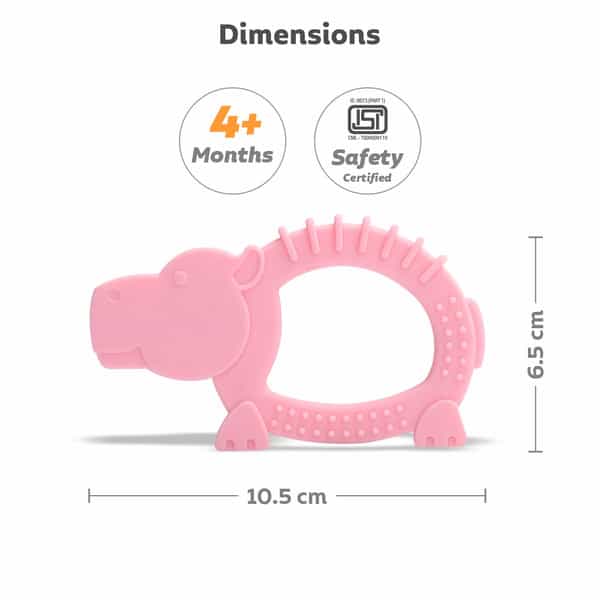 R For Rabbit Tiny Bites Safari - Elephant Blue + Hippo Pink (Pack Of 2)
