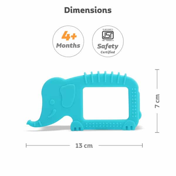 R For Rabbit Tiny Bites Safari - Elephant Blue + Hippo Pink (Pack Of 2)