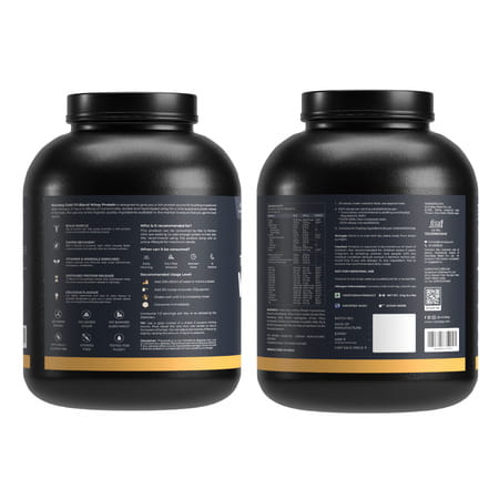 Nutrabay Gold Tri-Blend Whey Protein Vanilla Ice Cream - 2kg