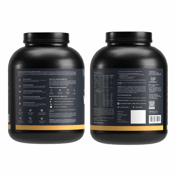 Nutrabay Gold Tri-Blend Whey Protein Vanilla Ice Cream - 2Kg