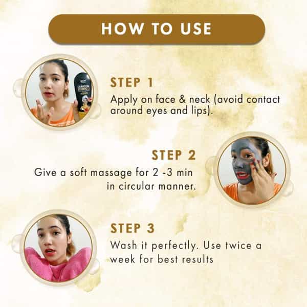Wow Skin Science Activated Charcoal Face Scrub 100 Ml