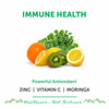 Bliss Welness Vitaminc+Zinc Citrate+Moringa Extract For Immunity Booster Supplement - 60 Veg Tablets