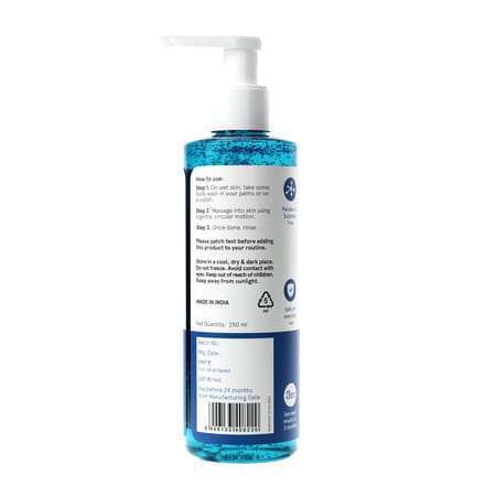 Be Bodywise 5% Aha Bha Exfoliating Body Wash | For Body Acne Strawberry Skin De-Tan | 250ml