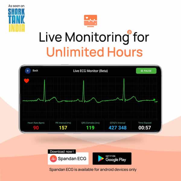 Spandan Portable 12- Lead Ecg Device | Ecg In 10 Seconds | Pocket Size | For Clinical & Personal Use