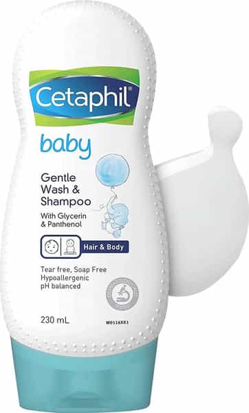 Cetaphil Baby Gentle Wash & Shampoo | Tear & Soap Free | 230 Ml | Pack Of 2