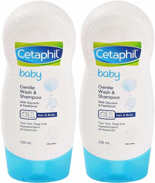 Cetaphil Baby Gentle Wash & Shampoo | Tear & Soap Free | 230 Ml | Pack Of 2