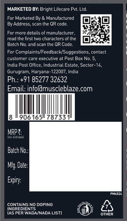 Muscleblaze Creatine Monohydrate Creamp (Sunset Mango | 80 Servings | 320G)