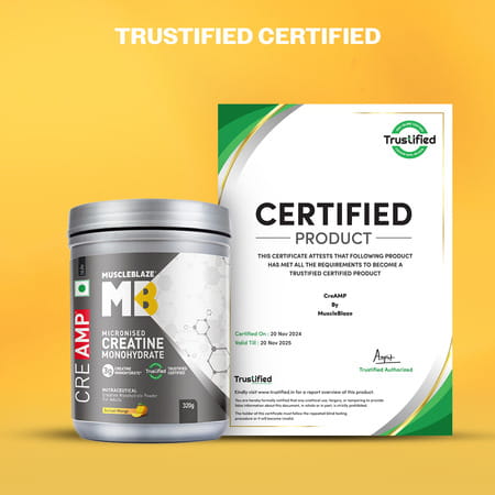 Muscleblaze Creatine Monohydrate Creamp With Creabsorb (Sunset Mango 280g - 62 Servings)